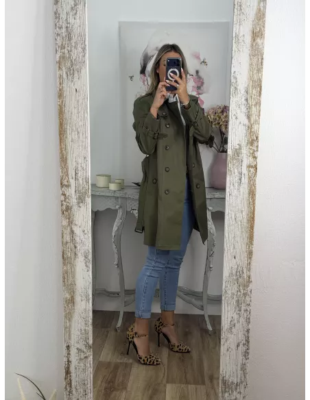 Gabardina Amy  Verde Kaki