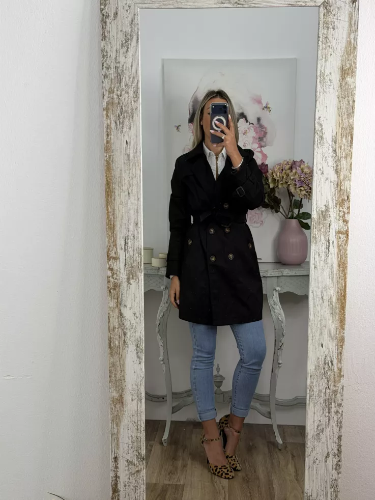 Gabardina Amy  negra