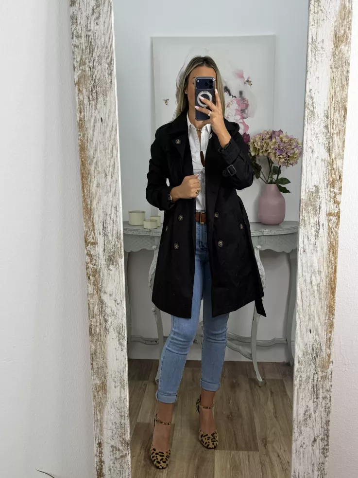 Gabardina Amy  negra