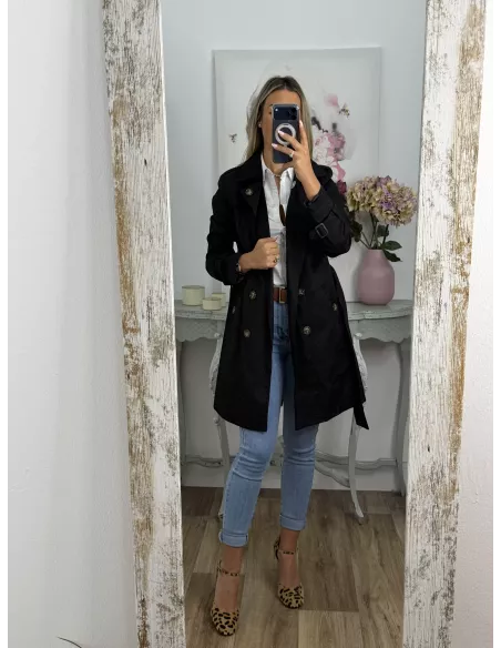 Gabardina Amy  negra