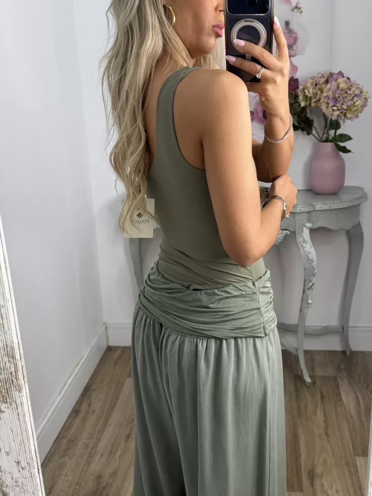 Pantalón Aladín bombacho verde