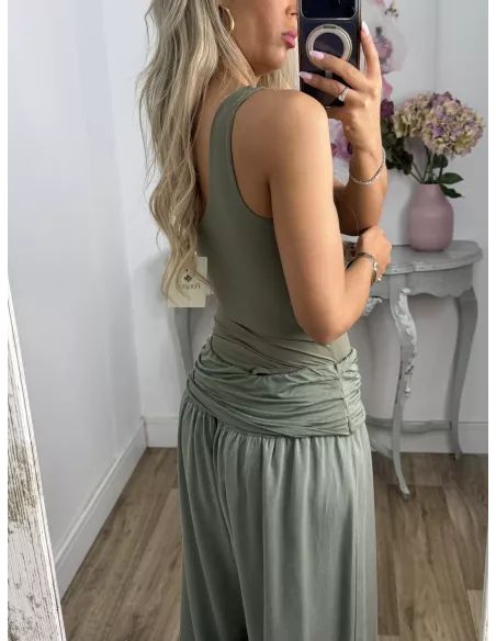 Pantalón Aladín bombacho verde