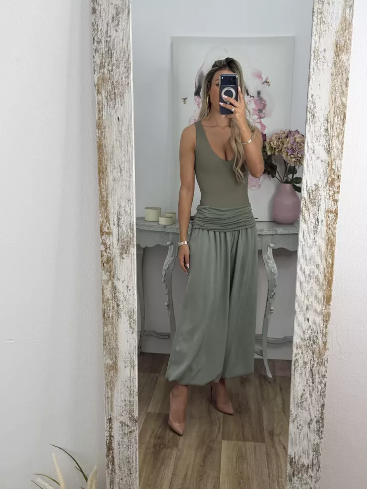 Pantalón Aladín bombacho verde