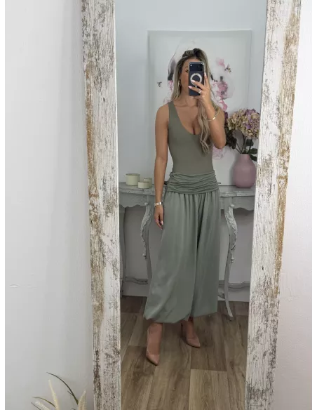 Pantalón Aladín bombacho verde