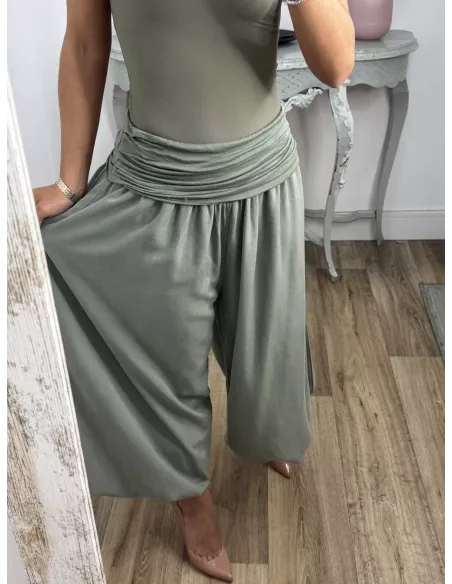 Pantalón Aladín bombacho verde