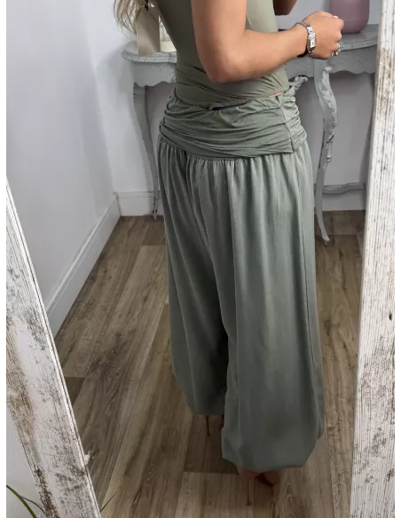 Pantalón Aladín bombacho verde