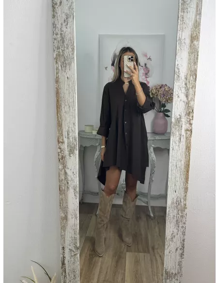 Camisa vestido Imperiale choco