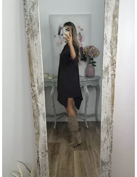 Camisa vestido Imperiale choco