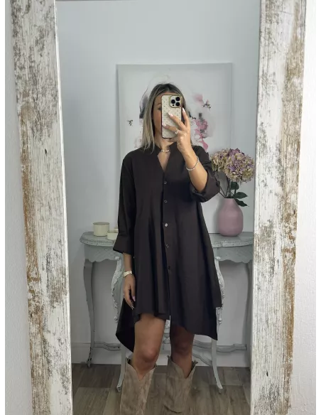 Camisa vestido Imperiale choco