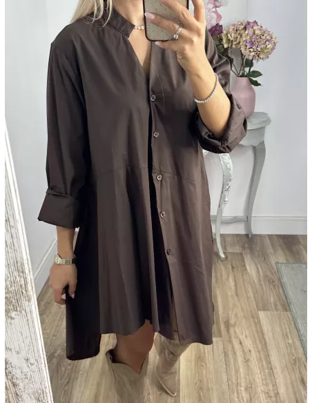 Camisa vestido Imperiale choco