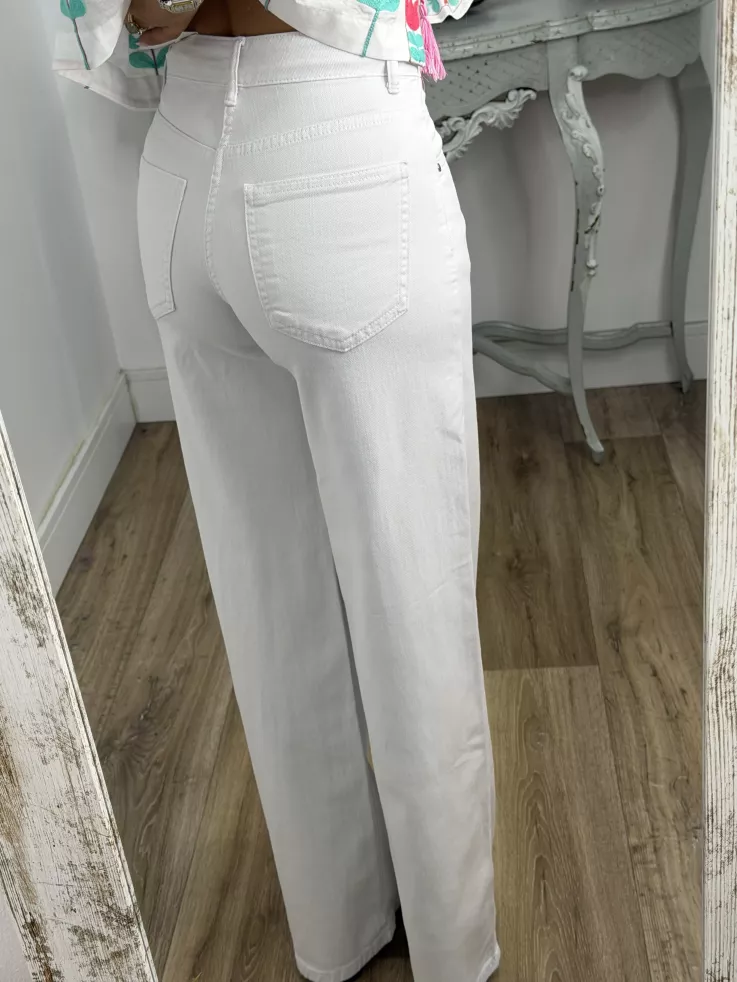 Jeans Palazzo blanco