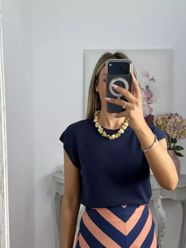 Jersey Tower azul marino