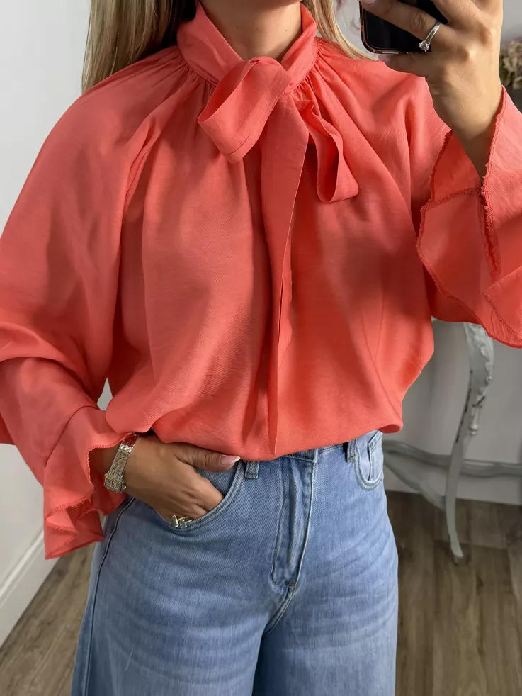 Camisa coral lazada