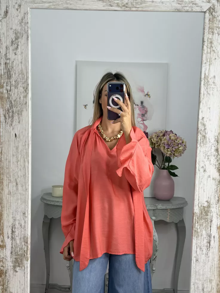 Camisa coral lazada