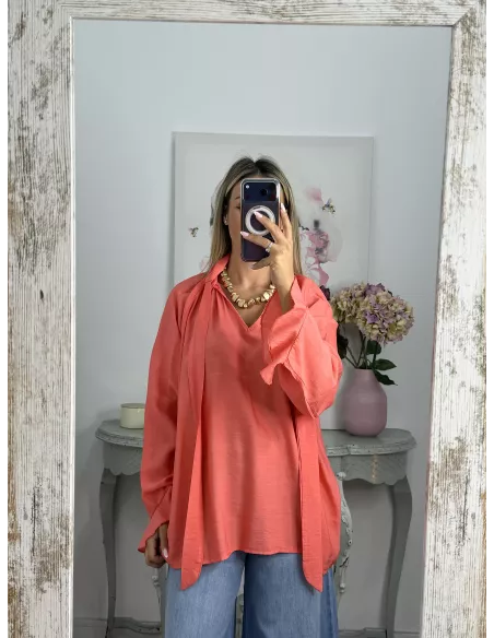 Camisa coral lazada