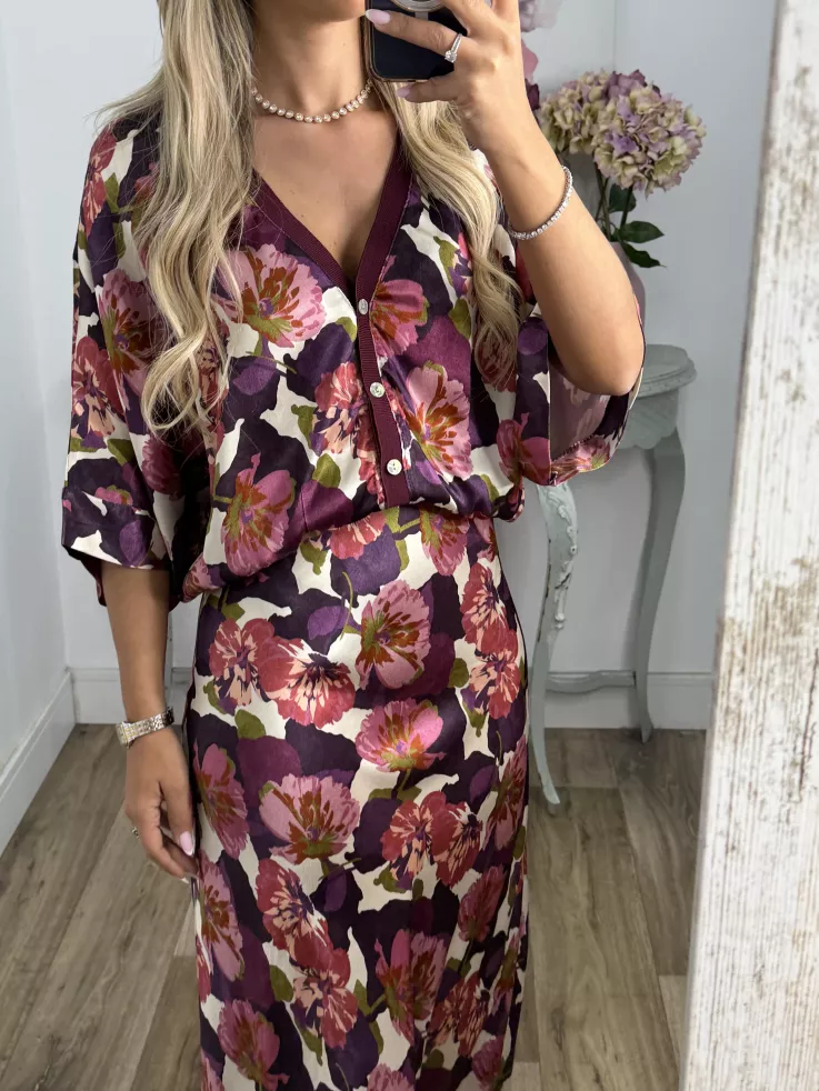 Conjunto Mena flores grandes buganvilla