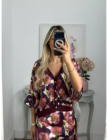 Conjunto Mena flores grandes buganvilla