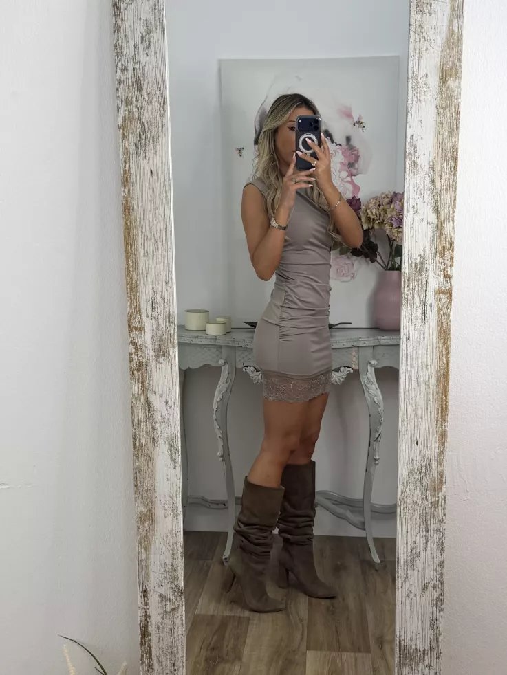 Vestido Xandra taupe
