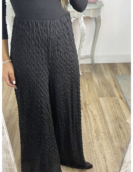 Pantalón tejido punto rugoso