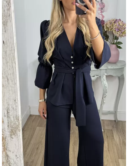 Conjunto Arias azul marino