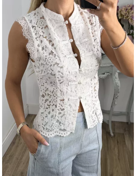 Blusa Japón blanca