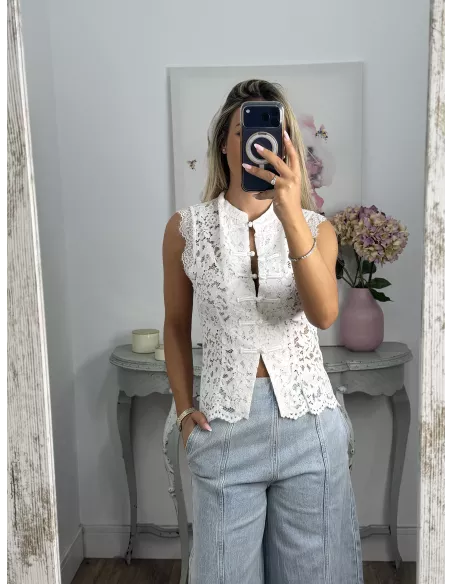Blusa Japón blanca
