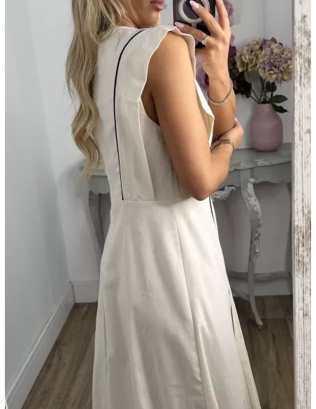 Vestido Fabi beige