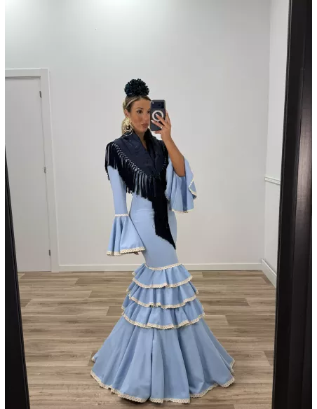 Vestido Triana celeste