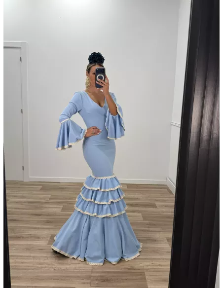 Vestido Triana celeste