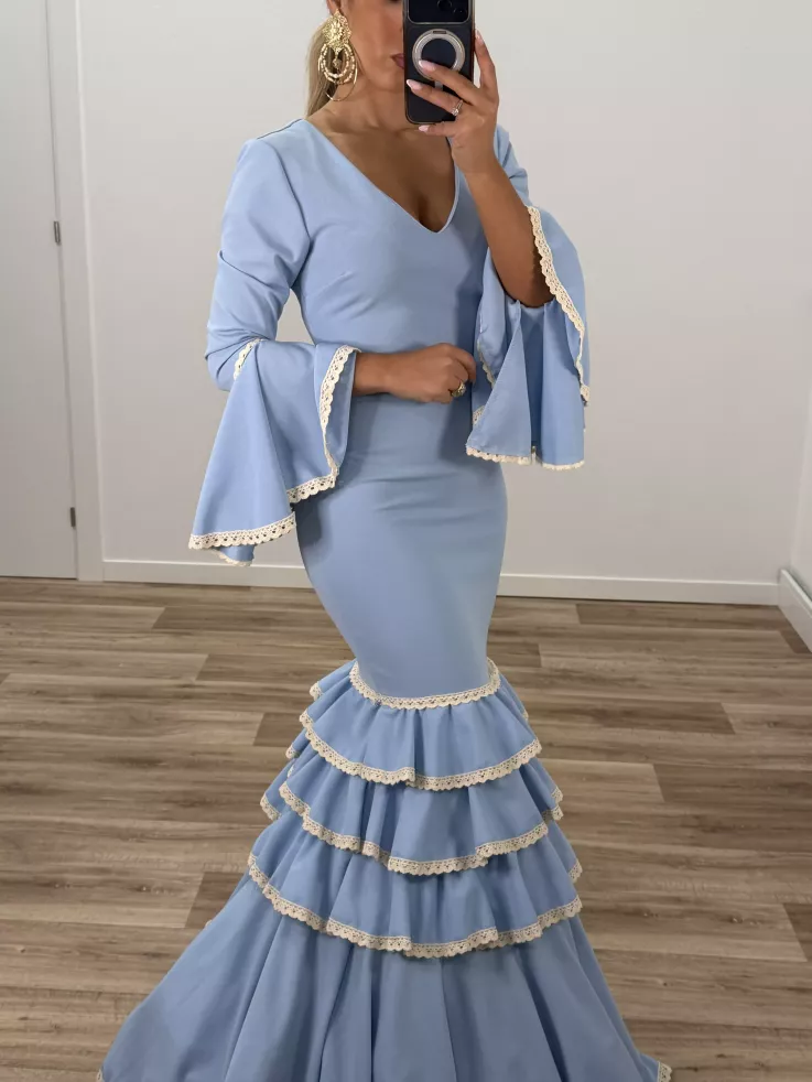 Vestido Triana celeste