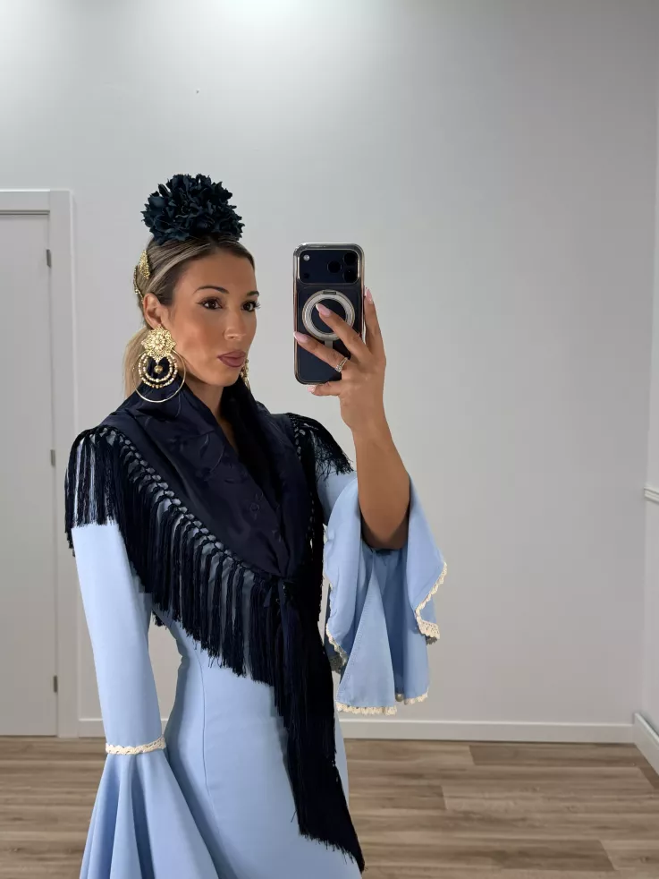 Vestido Triana celeste