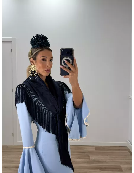 Vestido Triana celeste