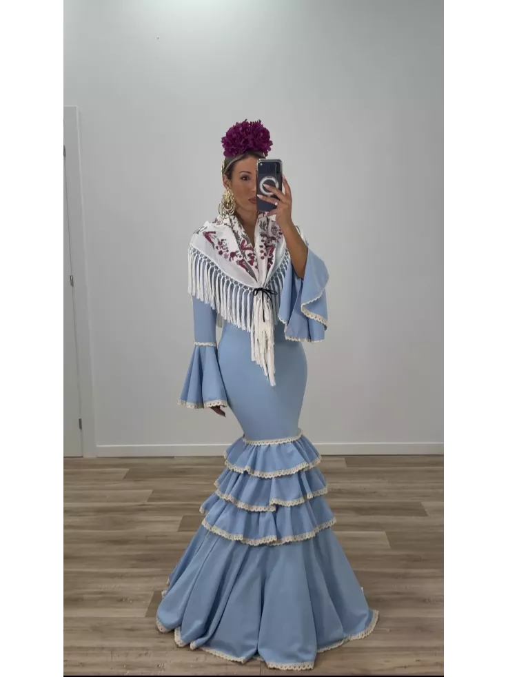 Vestido Triana celeste