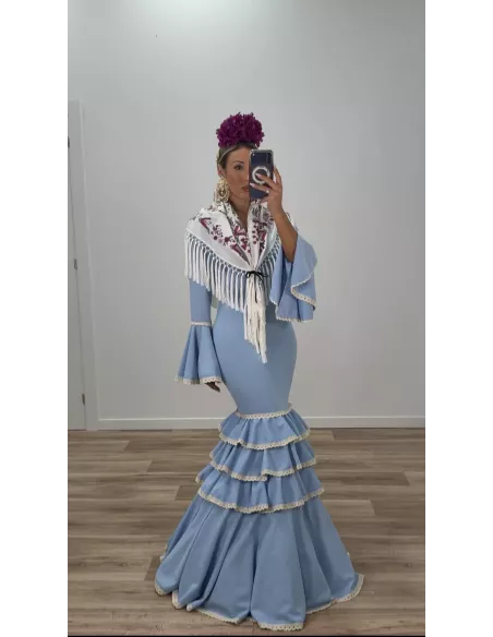 Vestido Triana celeste