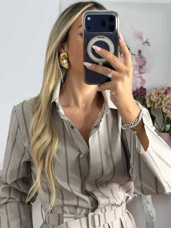 Pendientes Manila dorado con perla