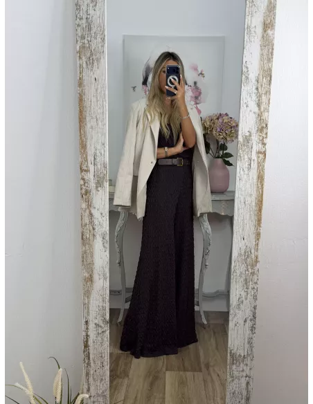 Chaqueta Adri antelina hueso