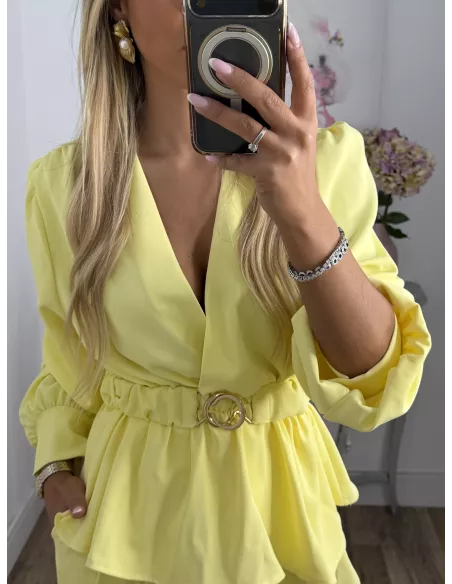 Conjunto Coroline amarillo