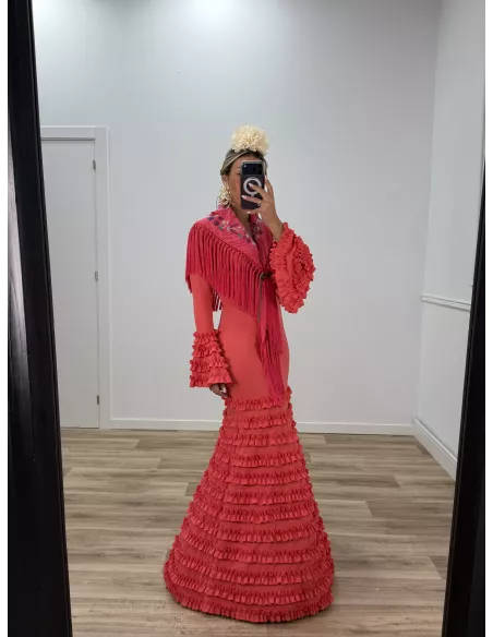Vestido Giralda coral