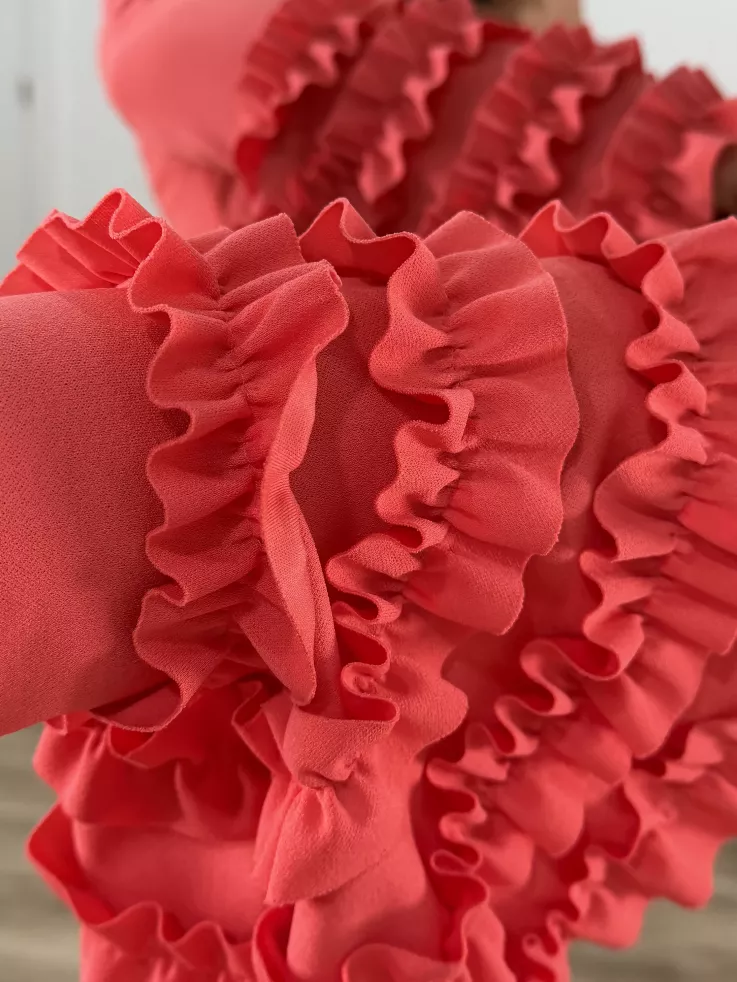 Vestido Giralda coral