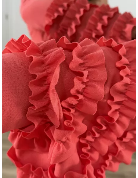 Vestido Giralda coral