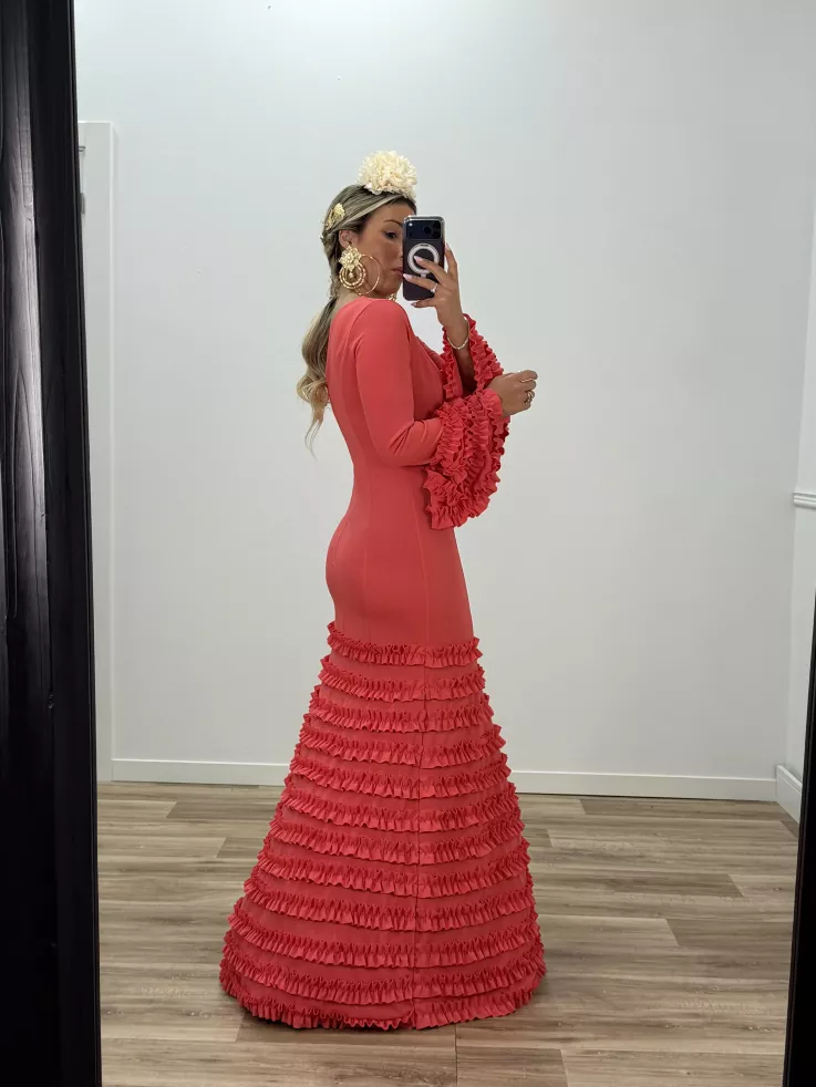 Vestido Giralda coral