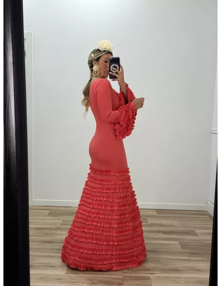 Vestido Giralda coral