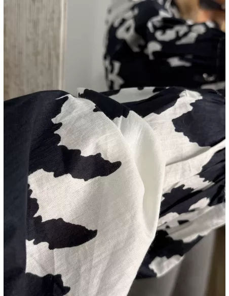 Camisa Godó negra y blanca