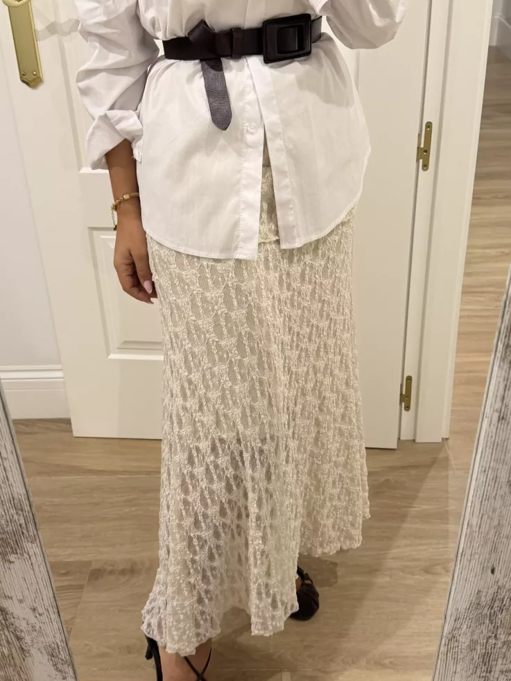 Falda Camille beige