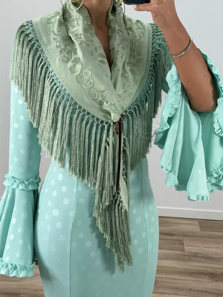 Piquillo unicolor verdeagua