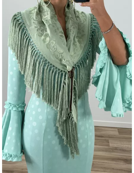 Piquillo unicolor verdeagua