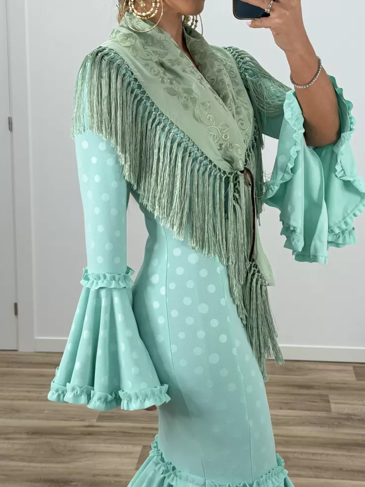 Piquillo unicolor verdeagua