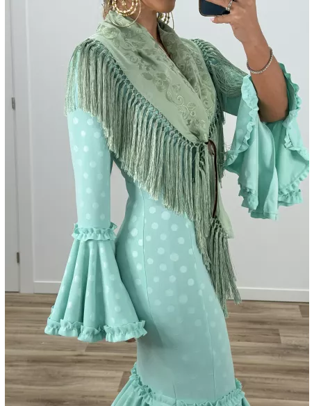 Piquillo unicolor verdeagua