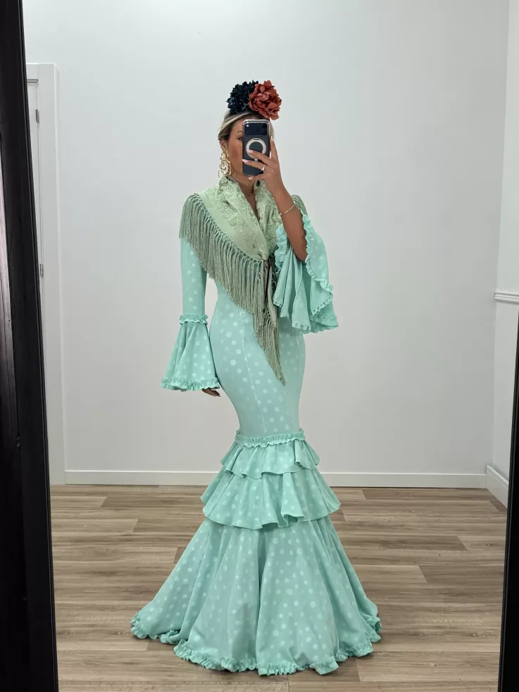 Piquillo unicolor verdeagua