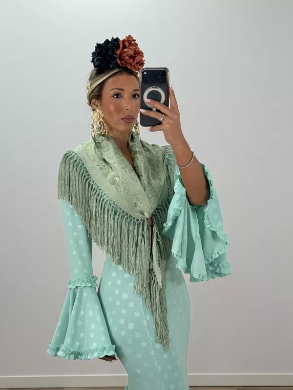 Piquillo unicolor verdeagua